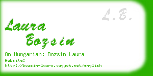 laura bozsin business card